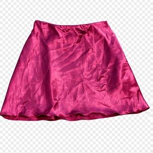 Express Vibrant Pink Mini Skirt